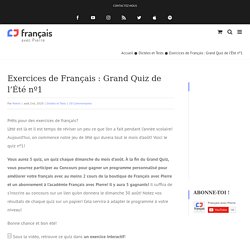 Exercices de Français : Grand Quiz de l'Été nº1