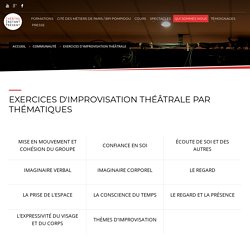 Exercices d'improvisation théâtrale - Théâtre Instant Présent