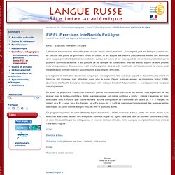 EIREL Exercices InteRactifs En Ligne - Site Russe des académies