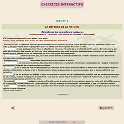 EXERCICES INTERACTIFS