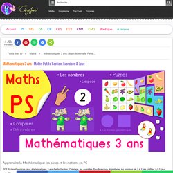 PDF Fiches Exercices Jeux Mathématiques 3 ans Petite Section