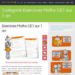 Exercices Maths CE1 sur 1 an