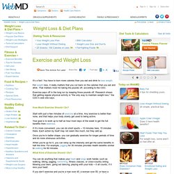 Exercise and Weight Loss