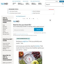 How To Lose Weight Fast and Safely - WebMD - Exercise, Counting Calories, and More