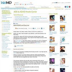 Exercise for Adults With ADHD