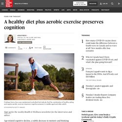 A healthy diet plus aerobic exercise preserves cognition