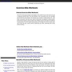 Exercise Bike Workouts