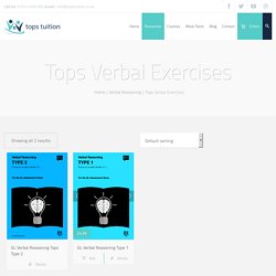 Tops Verbal Exercises