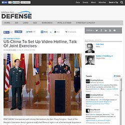 US-China To Set Up Video Hotline, Talk Of Joint Exercises