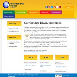 Cambridge ESOL English Exercises