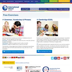 Online language tests and exercises