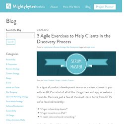 3 Agile Exercises to Help Clients in the Discovery Process