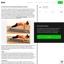 At-Home Exercises Constituting Toning Program for Women
