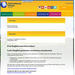 Free English exercises online!