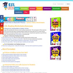 ESL Reading Exercises, Printable worksheets & Text Mazes