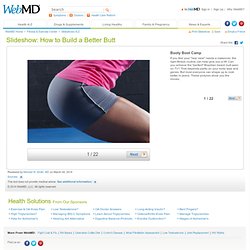 Butt Exercises Slideshow: Workout Techniques for Slim and Shapely Glutes