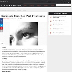 Yoga Eye Exercises For Eye Strain