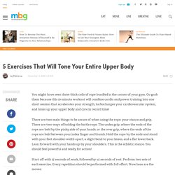 5 Exercises That Will Tone Your Entire Upper Body
