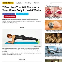 7 Exercises That Will Transform Your Whole Body in Just 4 Weeks