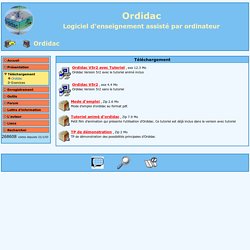 Ordidac exerciseur - qcm - gratuit d'enseignement assisté par ordinateur