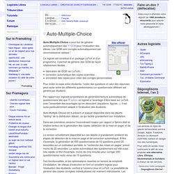 Auto-Multiple-Choice - Création de cours et exerciseurs - Logiciels Libres - Framasoft