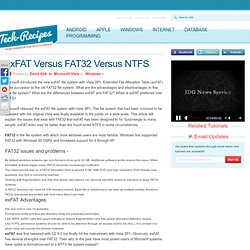 exFAT Versus FAT32 Versus NTFS