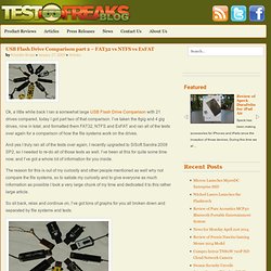 USB Flash Drive Comparison part 2 – FAT32 vs NTFS vs ExFATTestfreaks