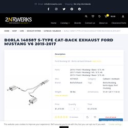 Borla Cat Back Exhaust Mustang V6