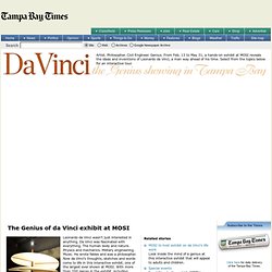 The Genius of da Vinci Exhibit at MOSI