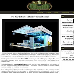 Put Your Exhibition Stand in Correct Position