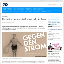Exhibition documents German help for Jews