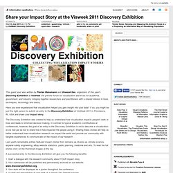 Share your Impact Story at the Visweek 2011 Discovery Exhibition