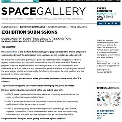 Exhibition submissions