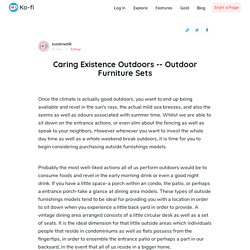 Caring Existence Outdoors