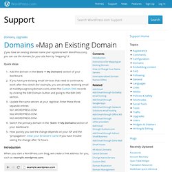 Map an Existing Domain