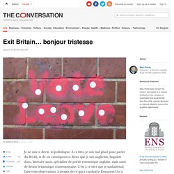 Exit Britain… bonjour tristesse