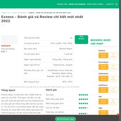 Exness - Đánh giá và Review chi tiết mới nhất 2021