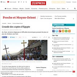 L'exode des coptes d'Egypte