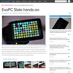 ExoPC Slate hands-on