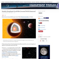 Nearby Exoplanet Could Be Covered With Diamond
