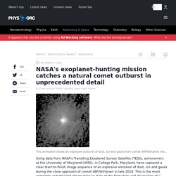 NASA's exoplanet-hunting mission catches a natural comet outburst in unprecedented detail