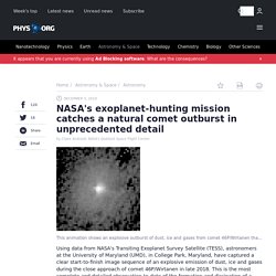 NASA's exoplanet-hunting mission catches a natural comet outburst in unprecedented detail