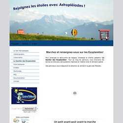 Le Sentier des Exoplanètes - Astropléiades, Les Pléiades, Suisse