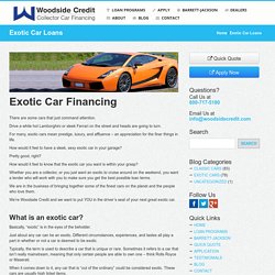 Fast & Easy Exotic Car Loans