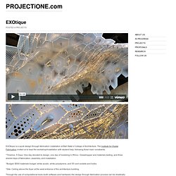 EXOtique – PROJECTiONE