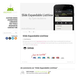 Slide Expandable ListView - AndroidViews