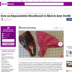 Sew an Expandable Headband to Match any Outfit for Cotton Fabric