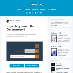 Expanding Search Bar Deconstructed