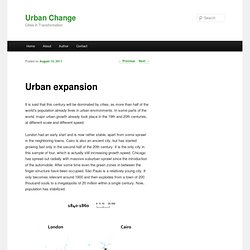 Urban Change – Projetos Urbanos » Blog Archive » Urban expansion