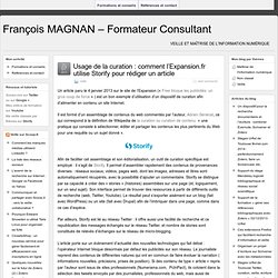 Comment l’Expansion.fr utilise Storify pour rédiger un article